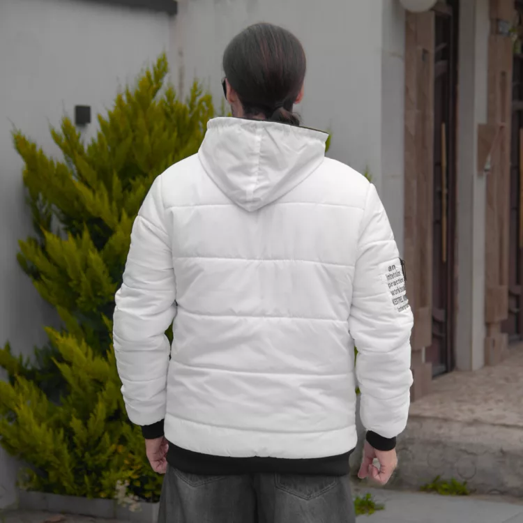 کاپشن مردانه کلاهدار نورس فیس کد 27603