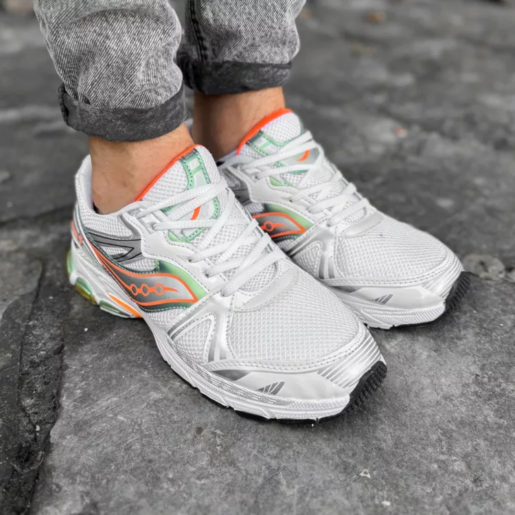 کتانی مردانه Saucony سفید کد 27888