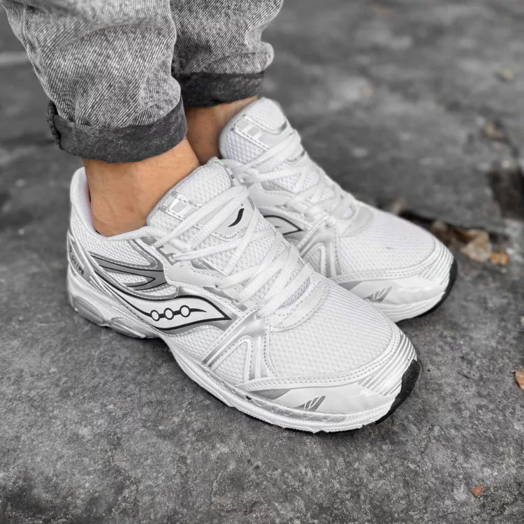 کتانی مردانه Saucony سفید کد 27887