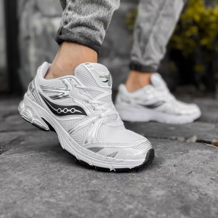 کتانی مردانه Saucony سفید کد 27889