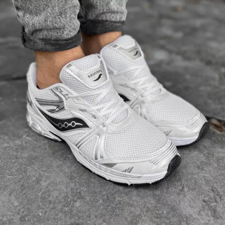 کتانی مردانه Saucony سفید کد 27889