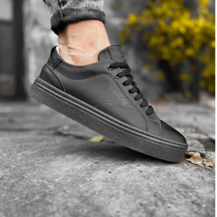 کتانی مردانه PULL&BEAR مشکی کد 27884