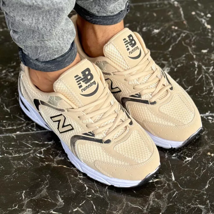 کتانی مردانه نیوبالانس 530 کرم کد 27902