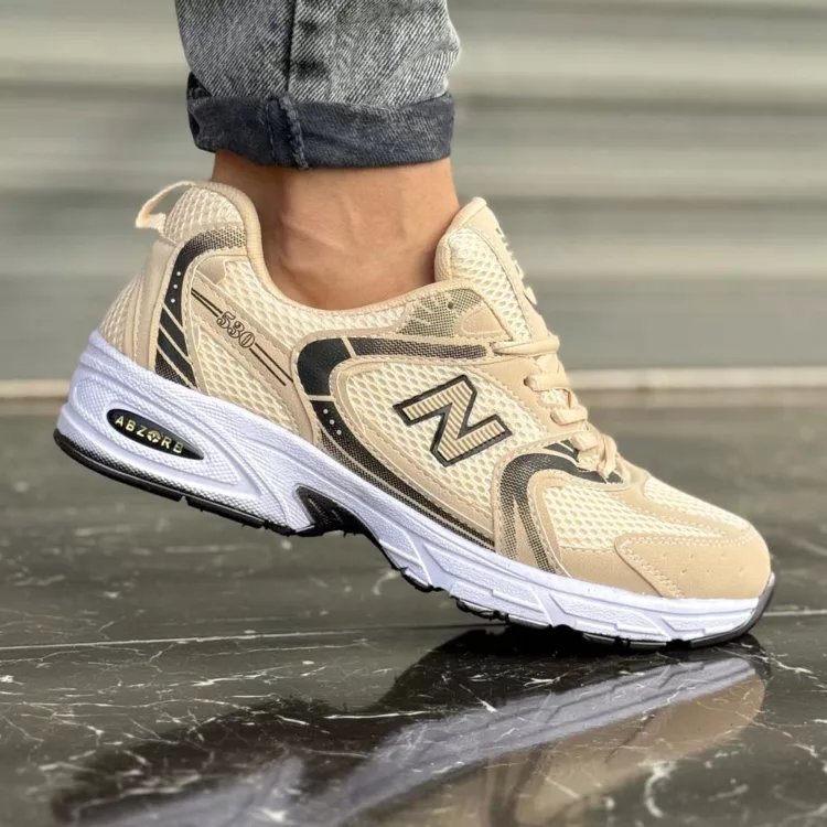 کتانی مردانه نیوبالانس 530 کرم کد 27902