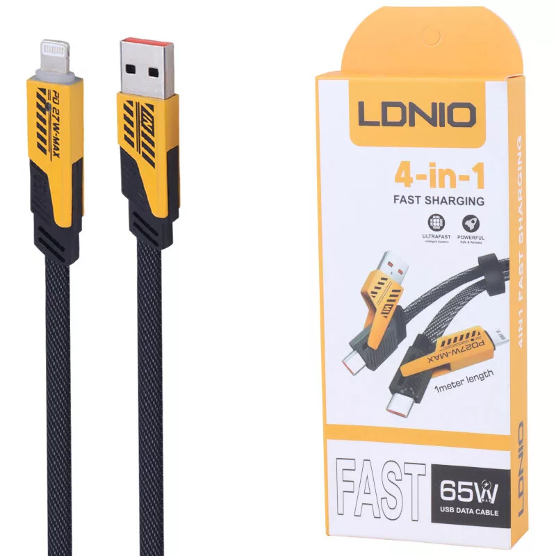 کابل شارژ چندکاره فست 65 وات LDNIO