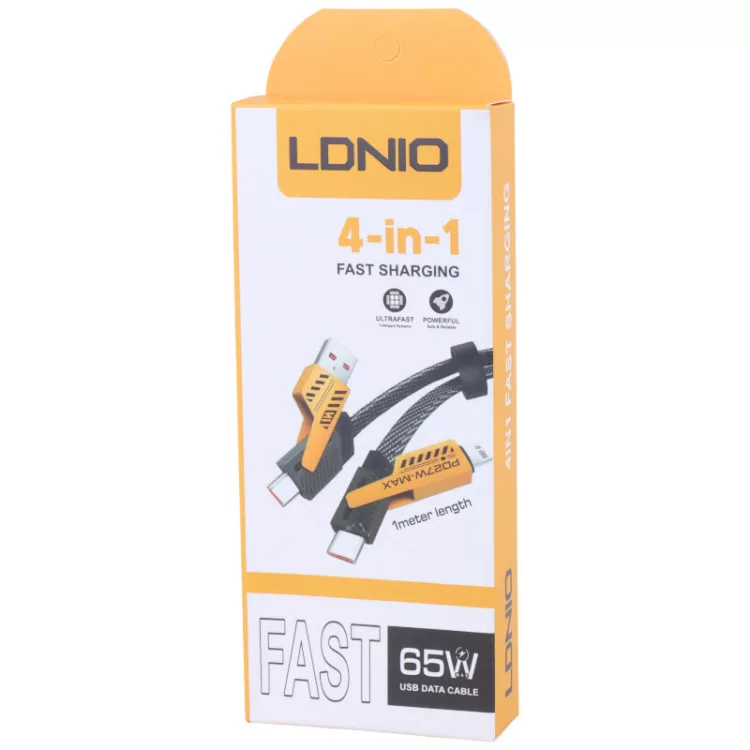 کابل شارژ چندکاره فست 65 وات LDNIO