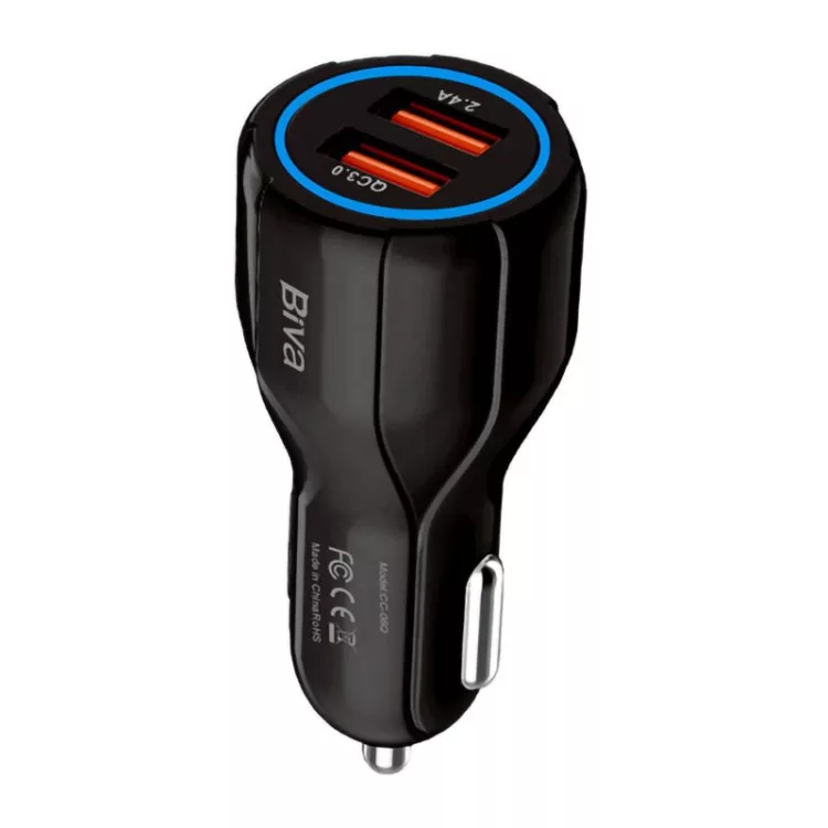 شارژر فندکی فست 30 وات مدل Biva