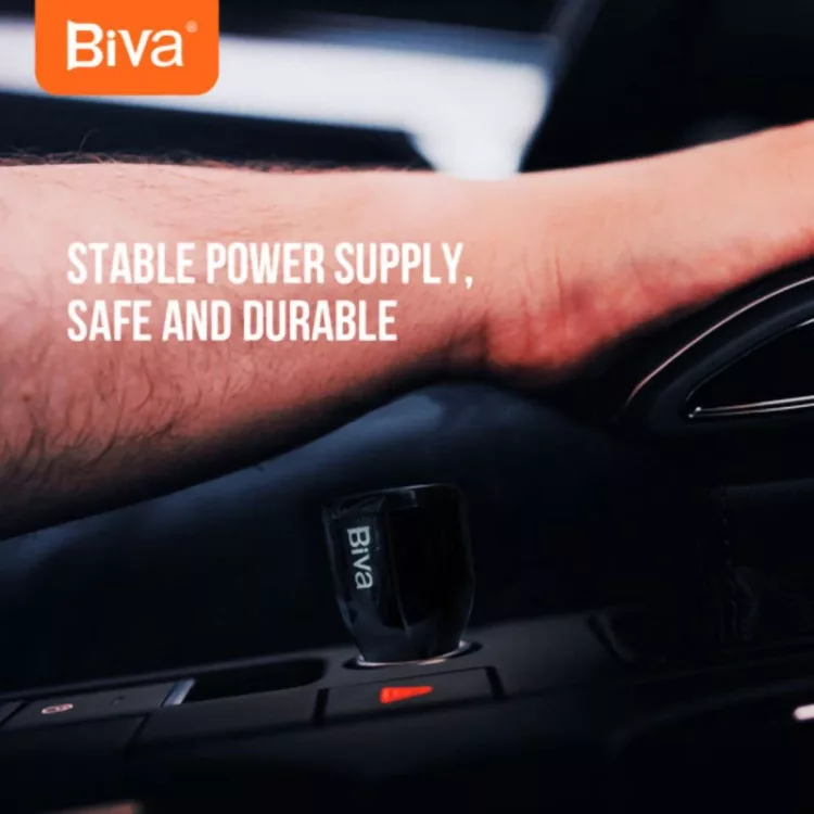 شارژر فندکی فست 30 وات مدل Biva