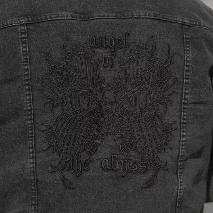 کت جین مردانه ذغالی کد 27942