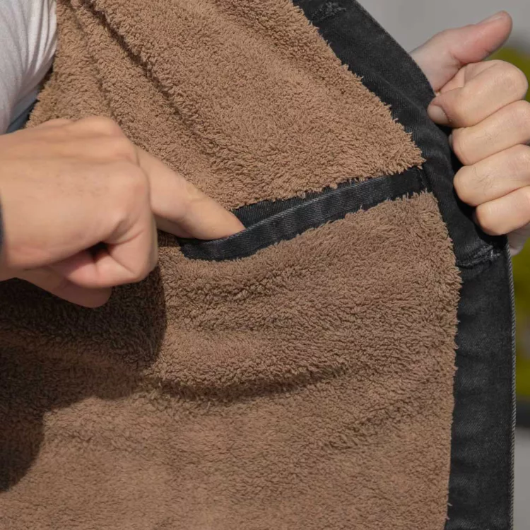 کت جین مردانه ذغالی کد 27942