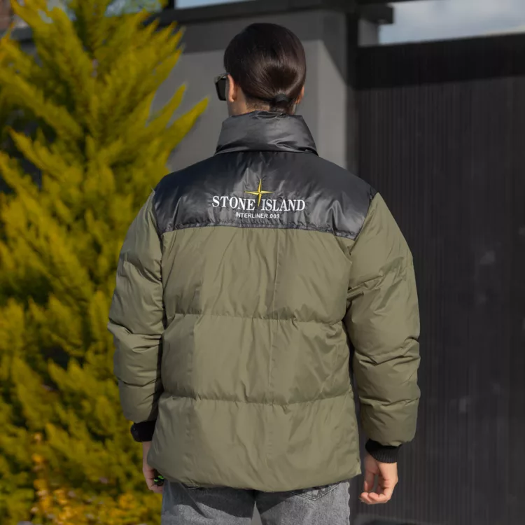 کاپشن مردانه استون آیلند زیتونی کد 27948