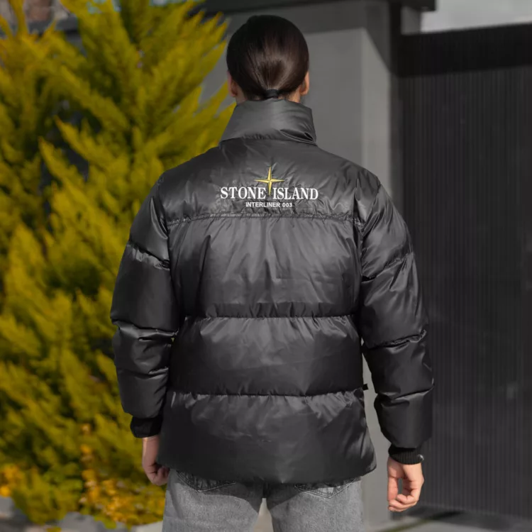 کاپشن مردانه استون آیلند مشکی کد 27946