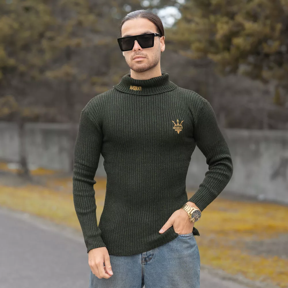 بافت مردانه یقه اسکی مازراتی کد 17756