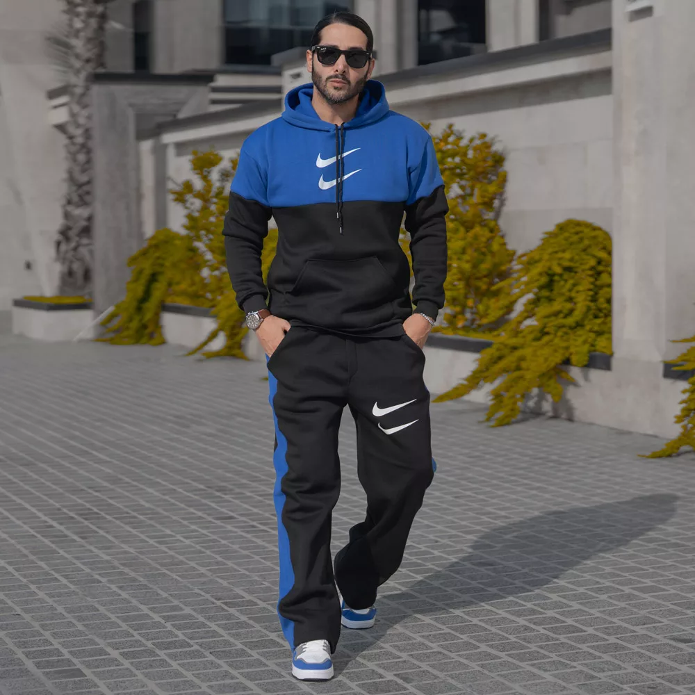 ست هودی و شلوار مردانه دو نایک کد 28021