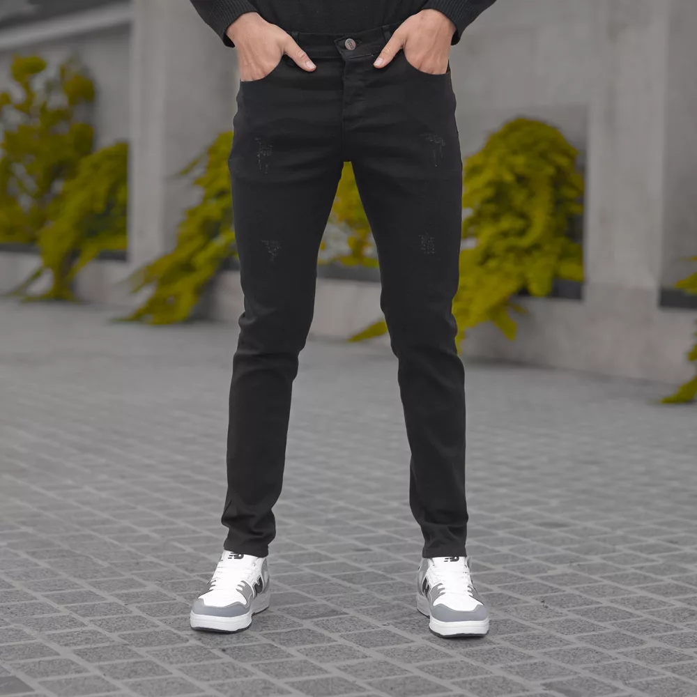 شلوار جین مردانه مشکی کد 27999