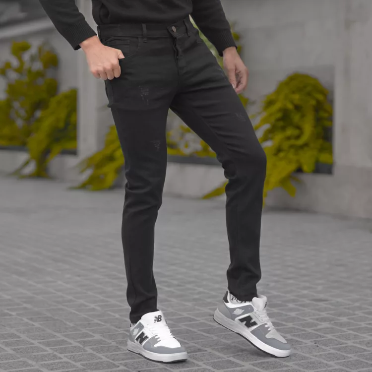 شلوار جین مردانه مشکی کد 27999