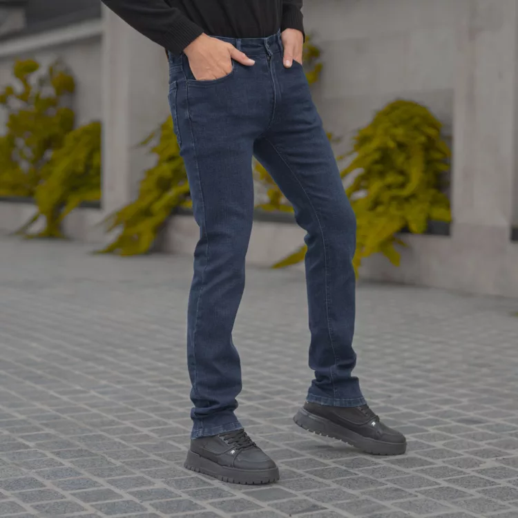 شلوار جین مردانه سرمه ای کد 28023