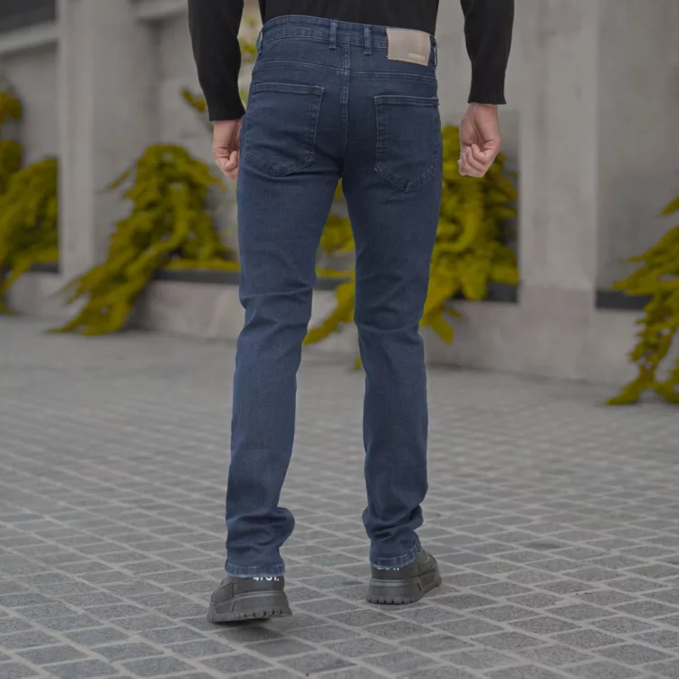 شلوار جین مردانه سرمه ای کد 28023