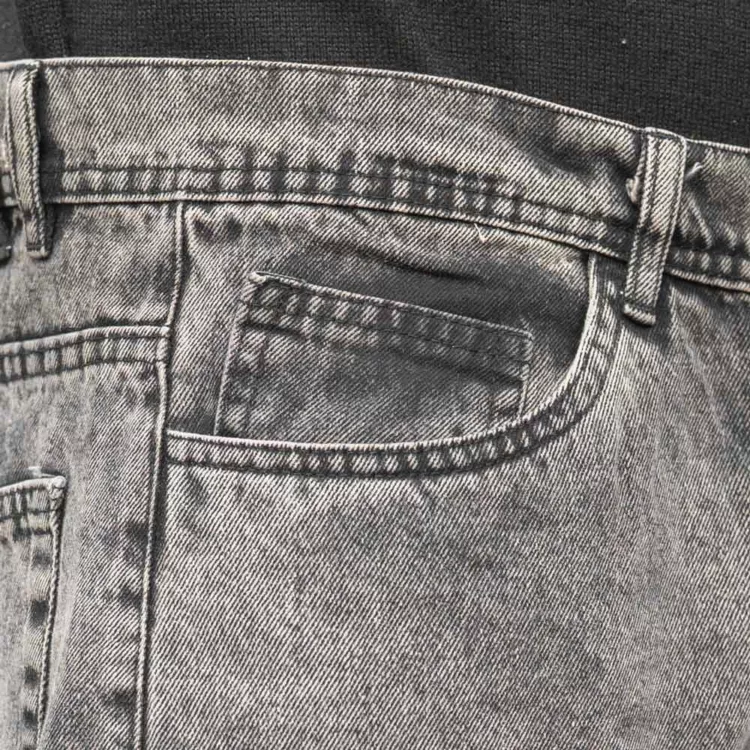 شلوار جین مردانه مام خاکستری کد 28039