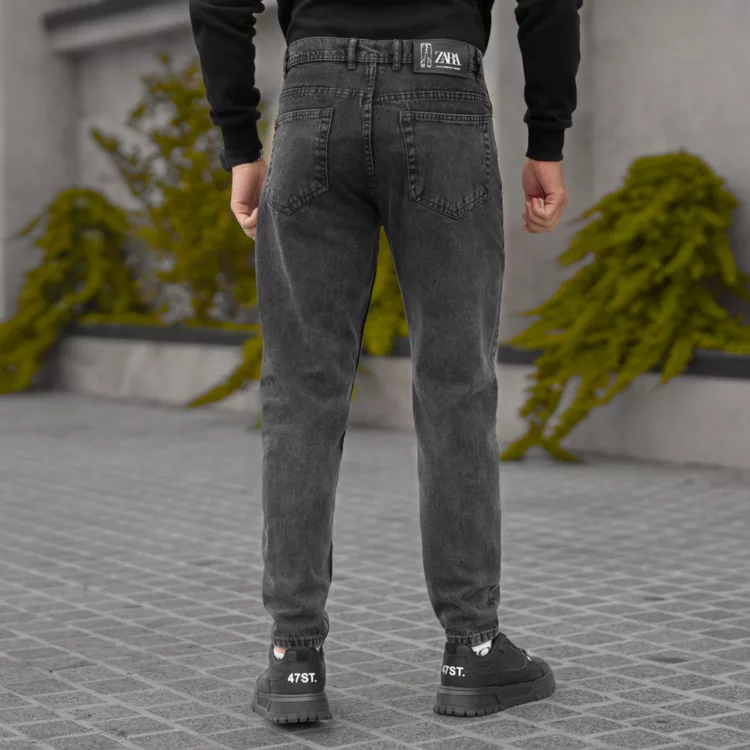 شلوار جین مردانه مام ذغالی کد 28064