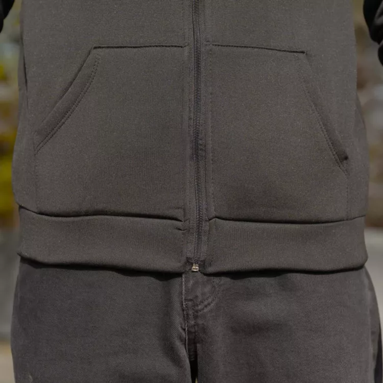 سوییشرت مردانه ساده مشکی کد 28074