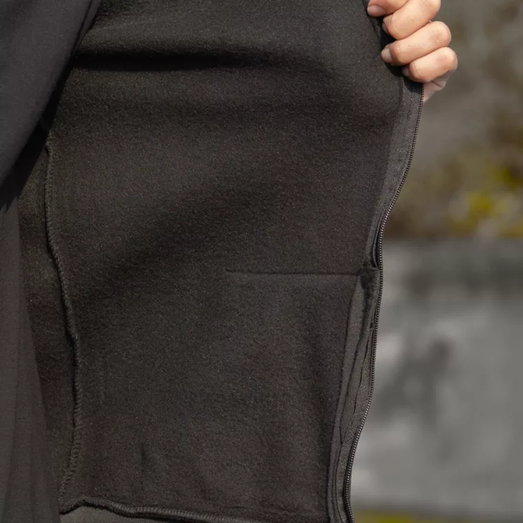 سوییشرت مردانه ساده مشکی کد 28074