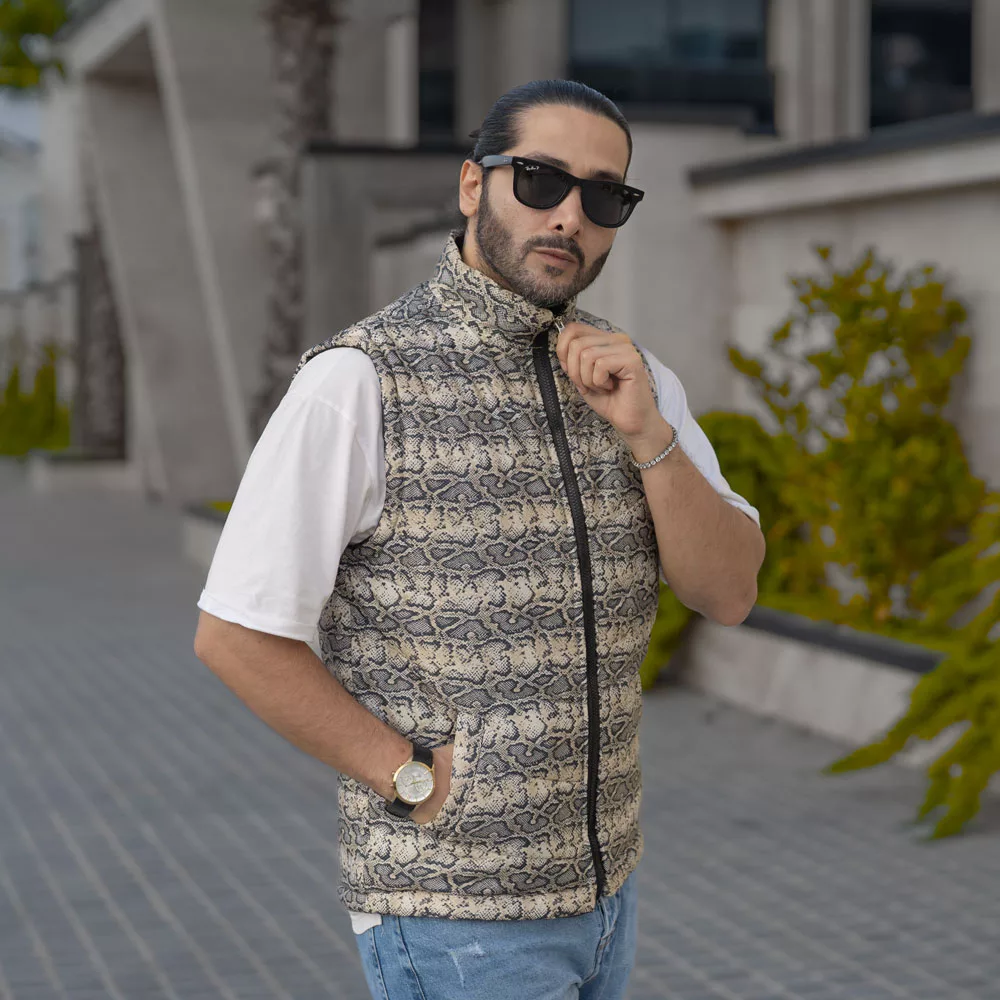 پافر مردانه پوست ماری کد 28101