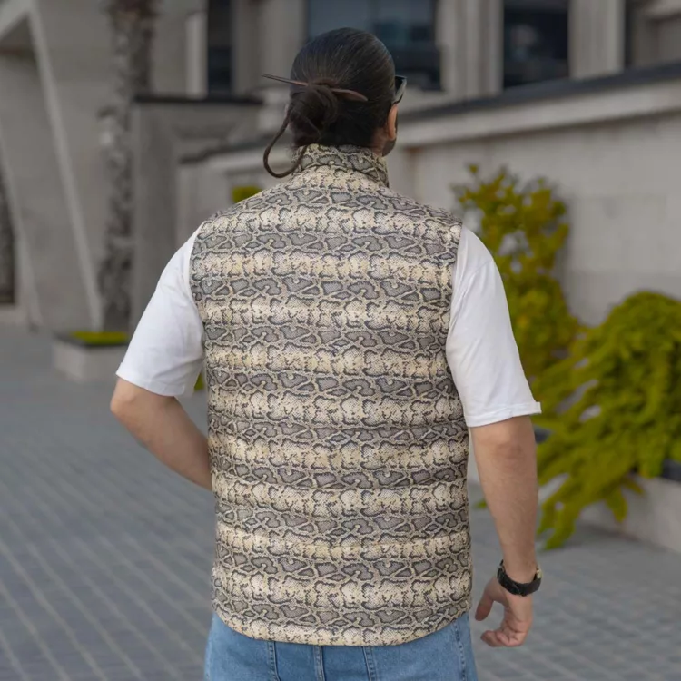 پافر مردانه پوست ماری کد 28101