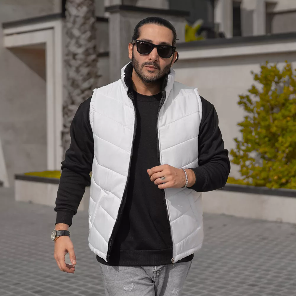 پافر مردانه سفید کد 28100