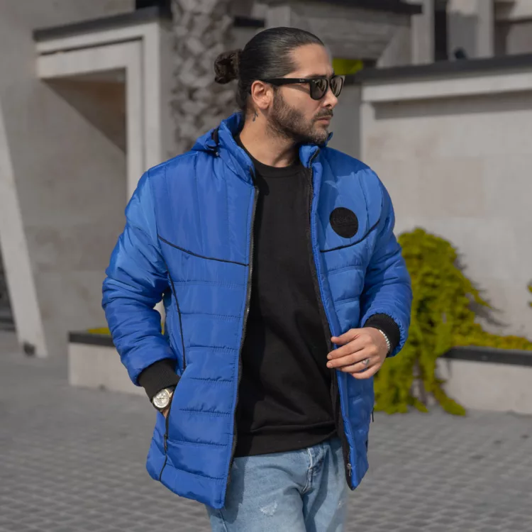 کاپشن مردانه کلاهدار کد 28104