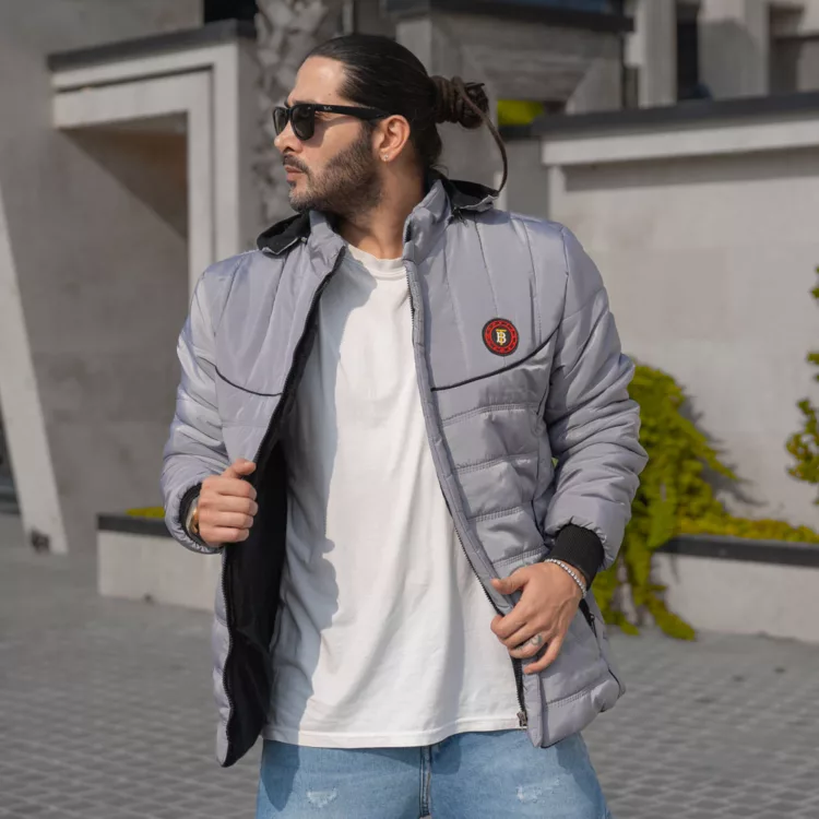 کاپشن مردانه کلاهدار کد 28106