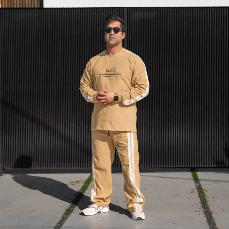 ست تیشرت و شلوار مردانه گلدوزی کد 28137