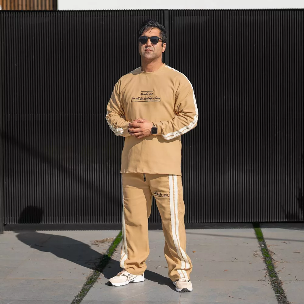 ست تیشرت و شلوار مردانه گلدوزی کد 28137