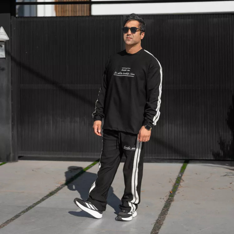 ست تیشرت و شلوار مردانه گلدوزی کد 28137