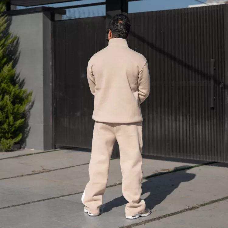 ست تیشرت و شلوار مردانه نیم زیپ نایک کد 28138