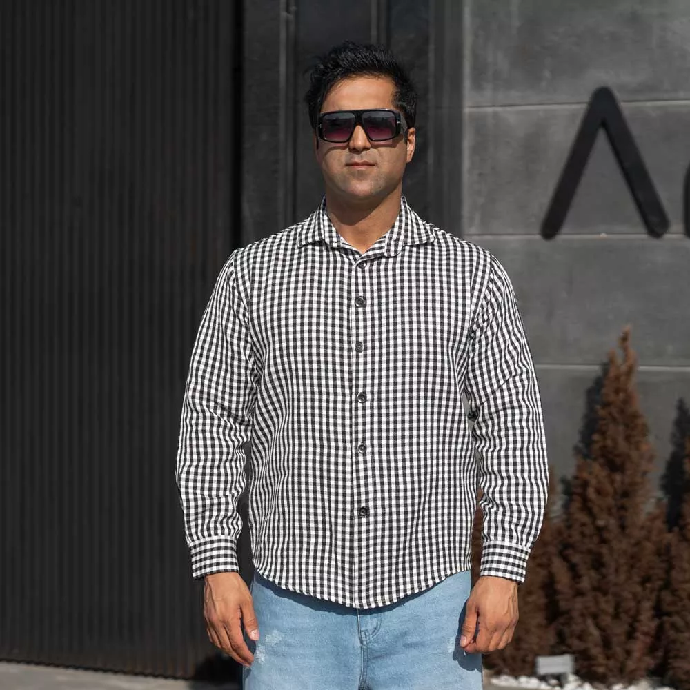 پیراهن چهارخانه مردانه کد 28110