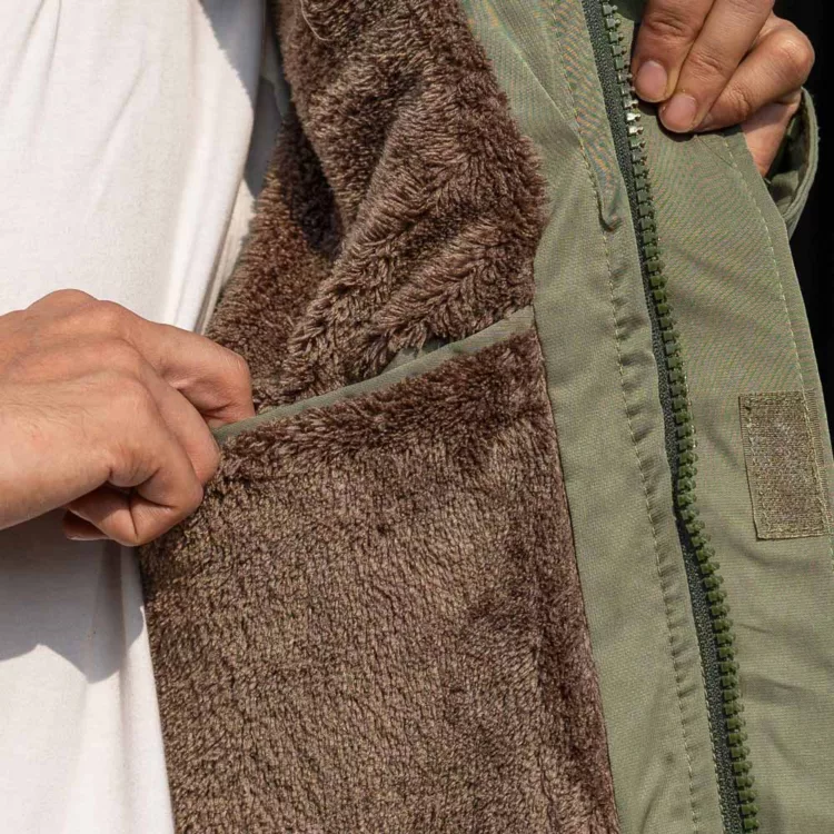 کاپشن مردانه کلاهدار کد 28200