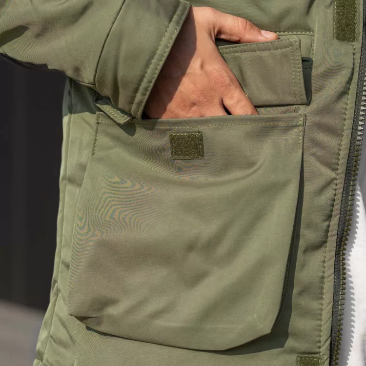 کاپشن مردانه کلاهدار کد 28200