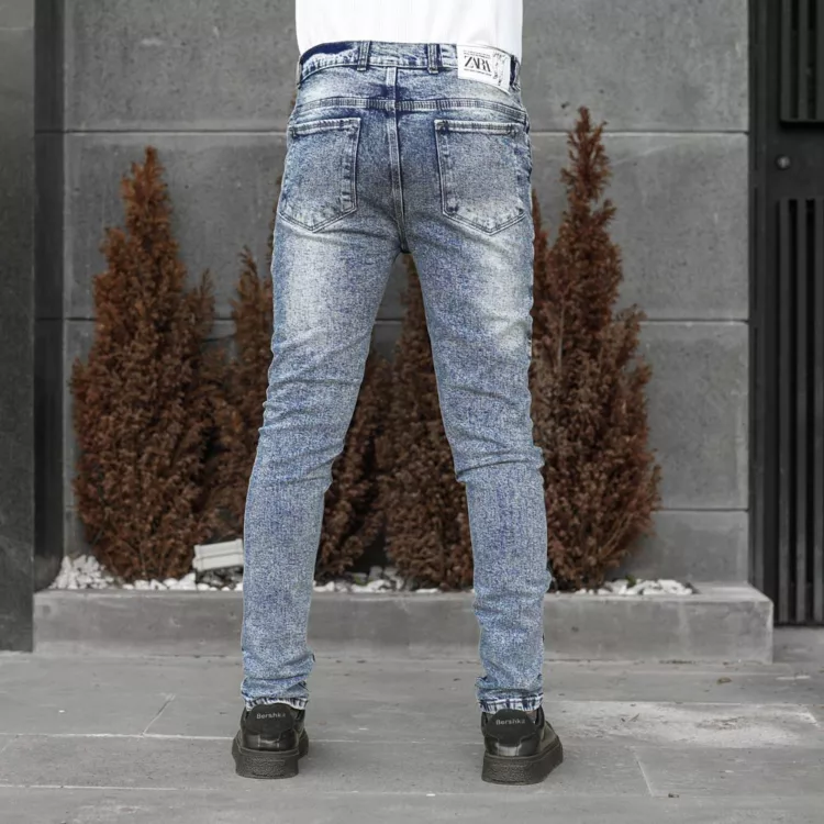 شلوار جین مردانه آبی کد 28112