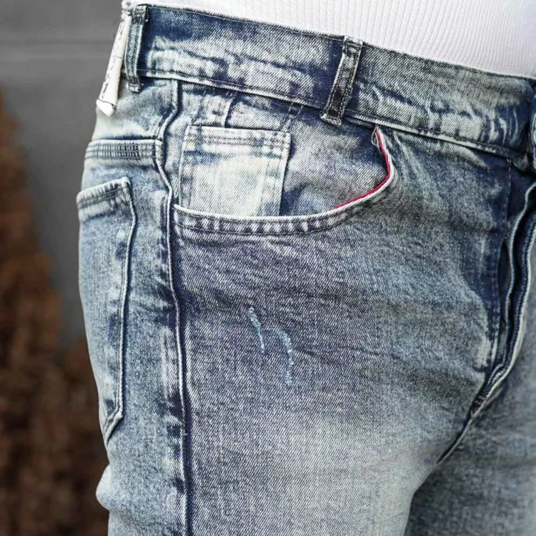 شلوار جین مردانه آبی کد 28112