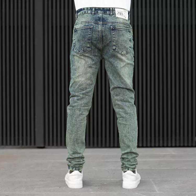 شلوار جین مردانه آبی کد 28115