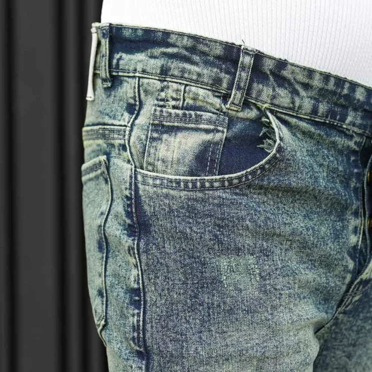 شلوار جین مردانه آبی کد 28115