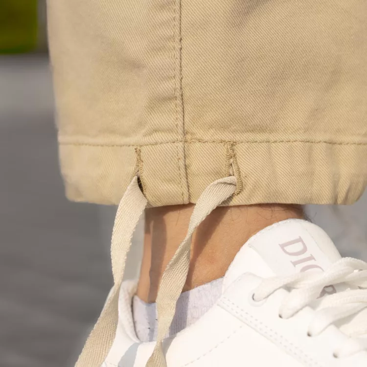 شلوار اسلش مردانه کارگو کرم کد 28189