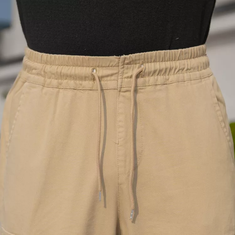 شلوار اسلش مردانه کارگو کرم کد 28189