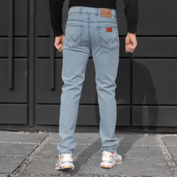 شلوار جین مردانه آبی روشن کد 28226