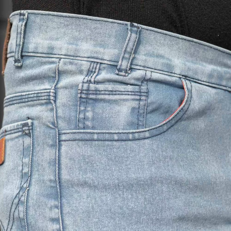 شلوار جین مردانه آبی روشن کد 28226