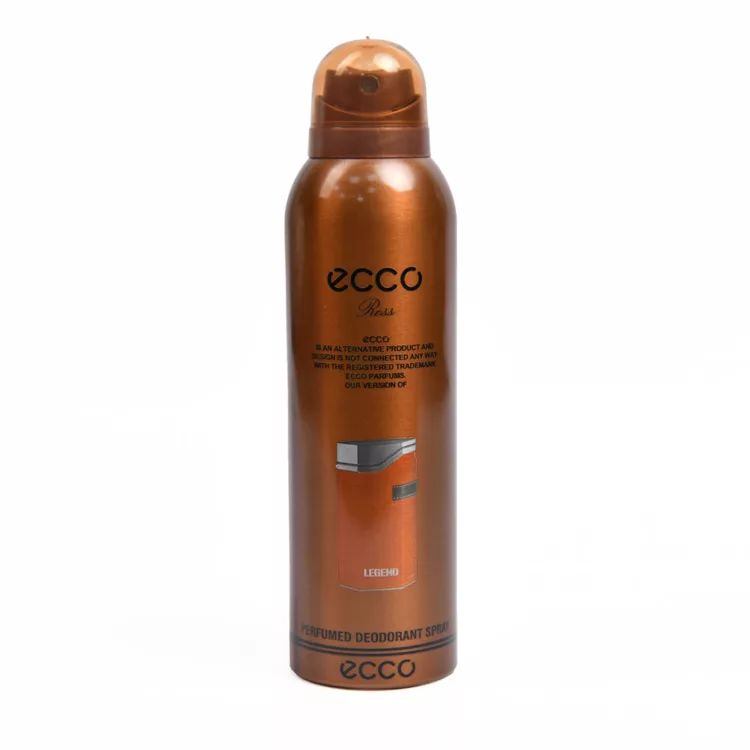 اسپری بدن مردانه اکو رز ecco ross مدل لجند قهوه ای