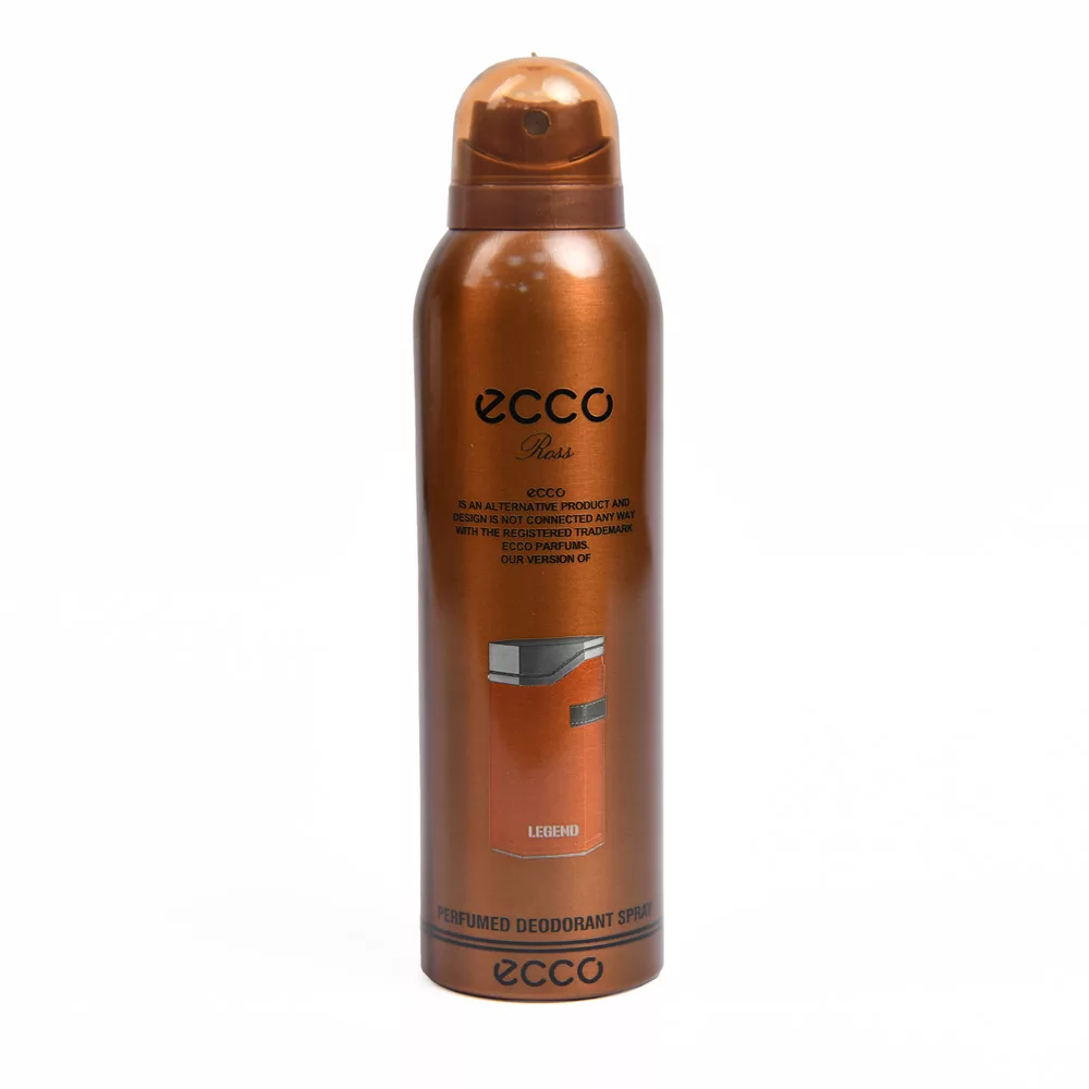 اسپری بدن مردانه اکو رز ecco ross مدل لجند قهوه ای