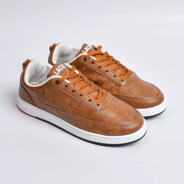 کتانی میانه لاگوست قهوه ای کد 28123