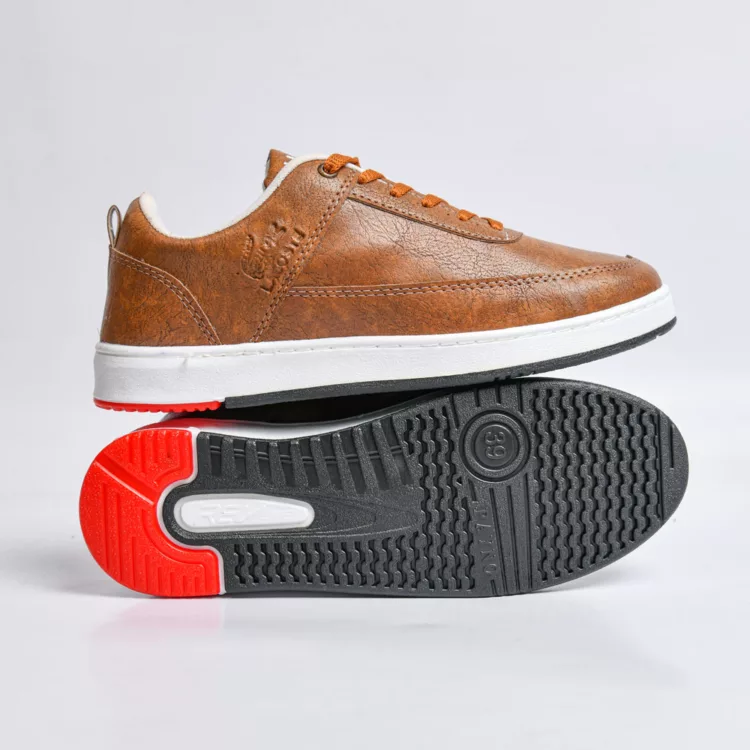 کتانی میانه لاگوست قهوه ای کد 28123